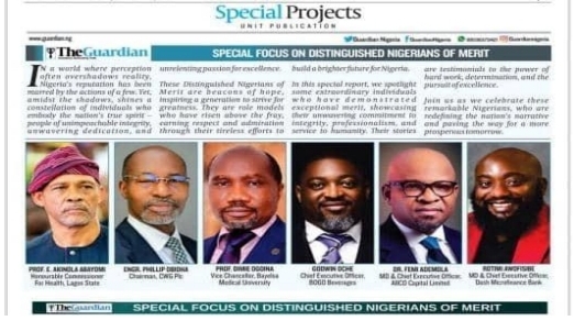 BMU GOING GLOBAL: BMU VICE CHANCELLOR, PROF. DIMIE OGOINA, RECEIVES NATIONAL RECOGNITION AS NIGERIAN OF MERIT.