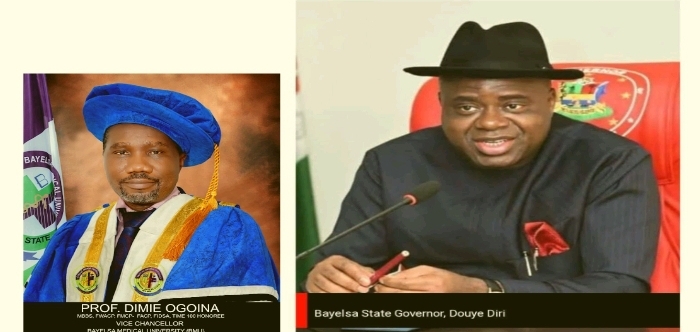 PROF. DIMIE OGOINA, BMU VICE-CHANCELLOR HAILS BAYELSA STATE GOVERNOR, HIS EXCELLENCY SEN. DOUYE DIRI FOR DRIVING ACCREDITATION ACHIEVEMENT